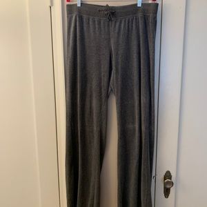 Juicy Couture Plus Grey Velour Pants 0X